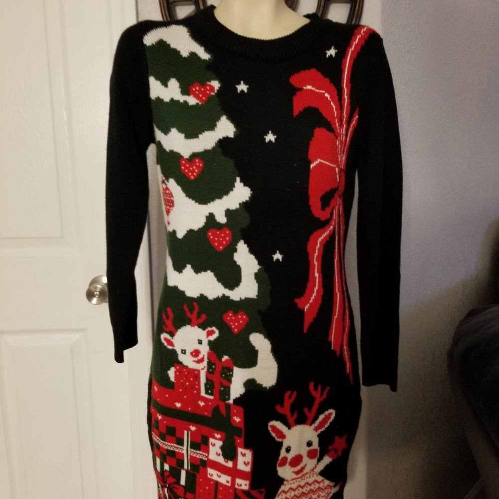 Christmas sweater dress size small